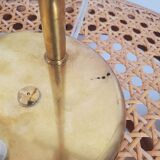 Golden hinged desk lamp