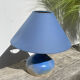 Vintage blue ceramic lamp