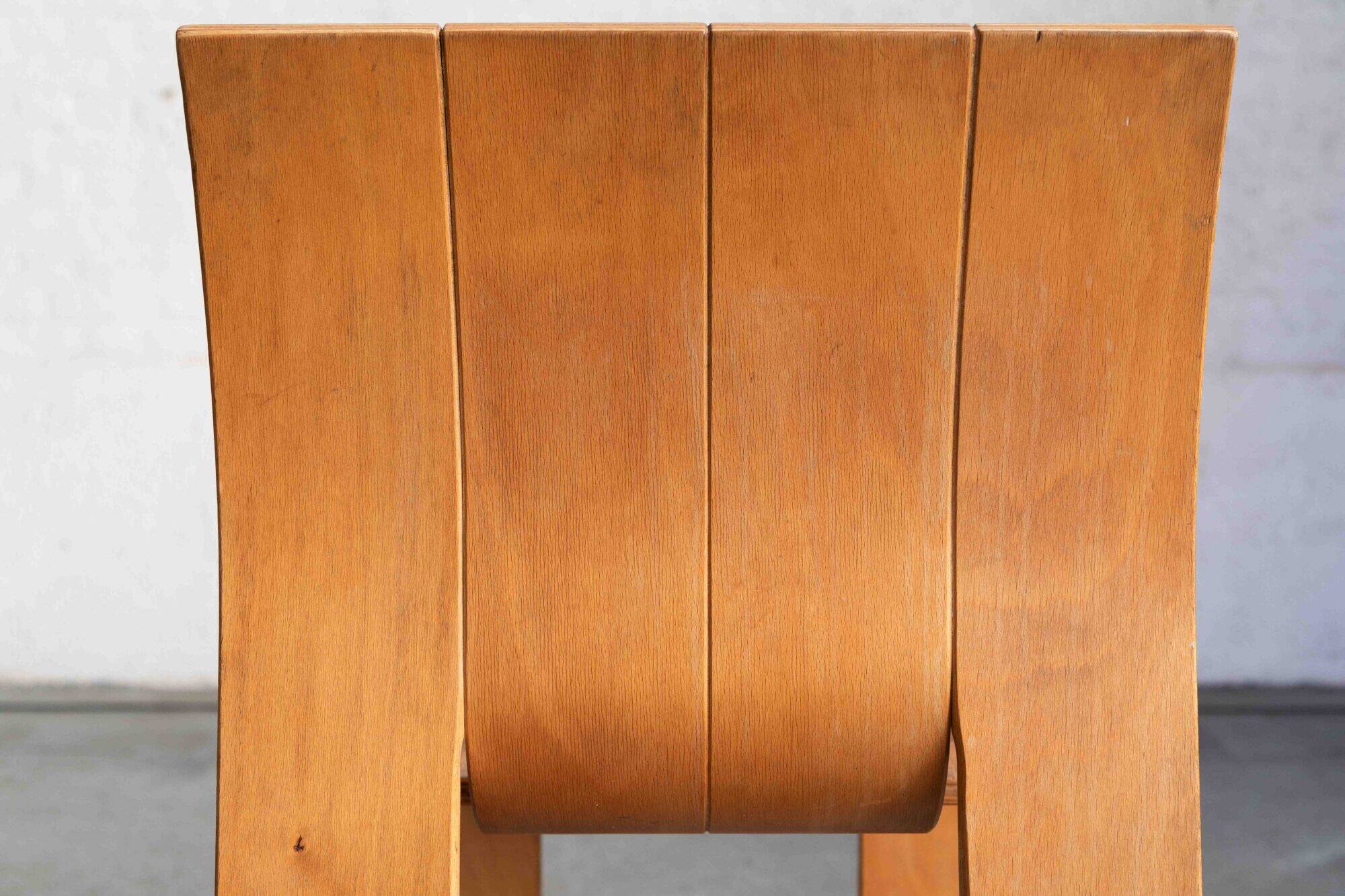 Set of 8 'Strip' dining chairs by Gijs Bakker