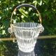 Vintage 60s cut glass ice bucket