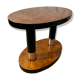 Table d'appoint Art Déco avec placage en ronce de noyer, France, années 1930