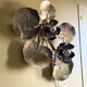 Large water lily wall lamp from the Florart house, 1960s-1970s