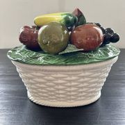 Fruit terrine in a fruit coulis