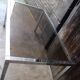 Vintage table chrome legs and smoked glass top