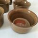 6 Denby stoneware ramekins with mushroom design - 1970s