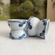 2 old diabolo egg cups, iron earth “Dutch” Creil and Montereau