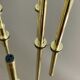 Vintage 80s Hollywood Regency round 9-lights ceiling lamp