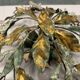 Large Florentine Tole Crystal Flushmount 1960’s
