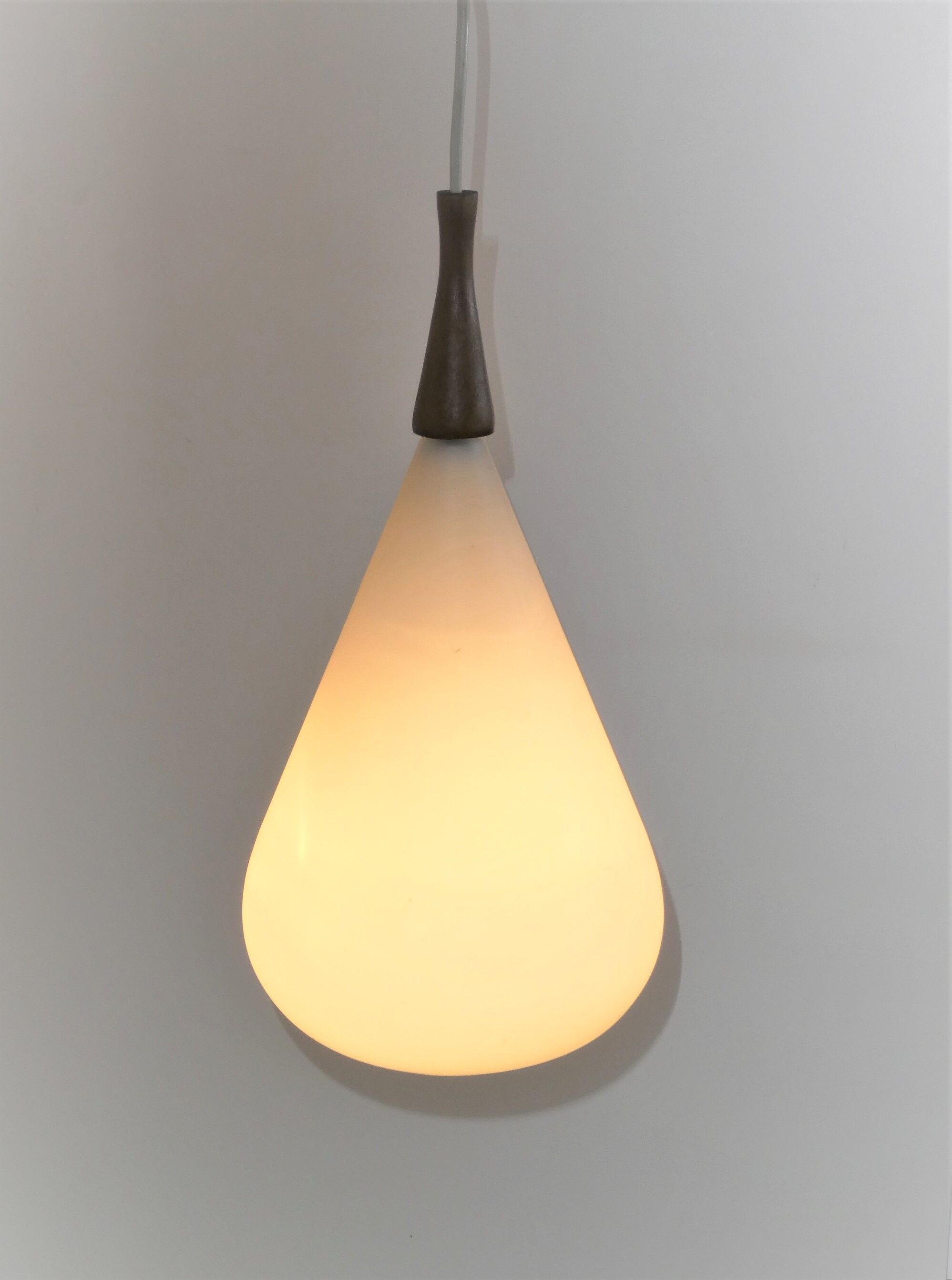 Scandinavian opaline hanging lamp