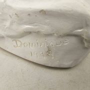Sculpture plaster statue in the academic style representing the Venus de Milo Signed Dom