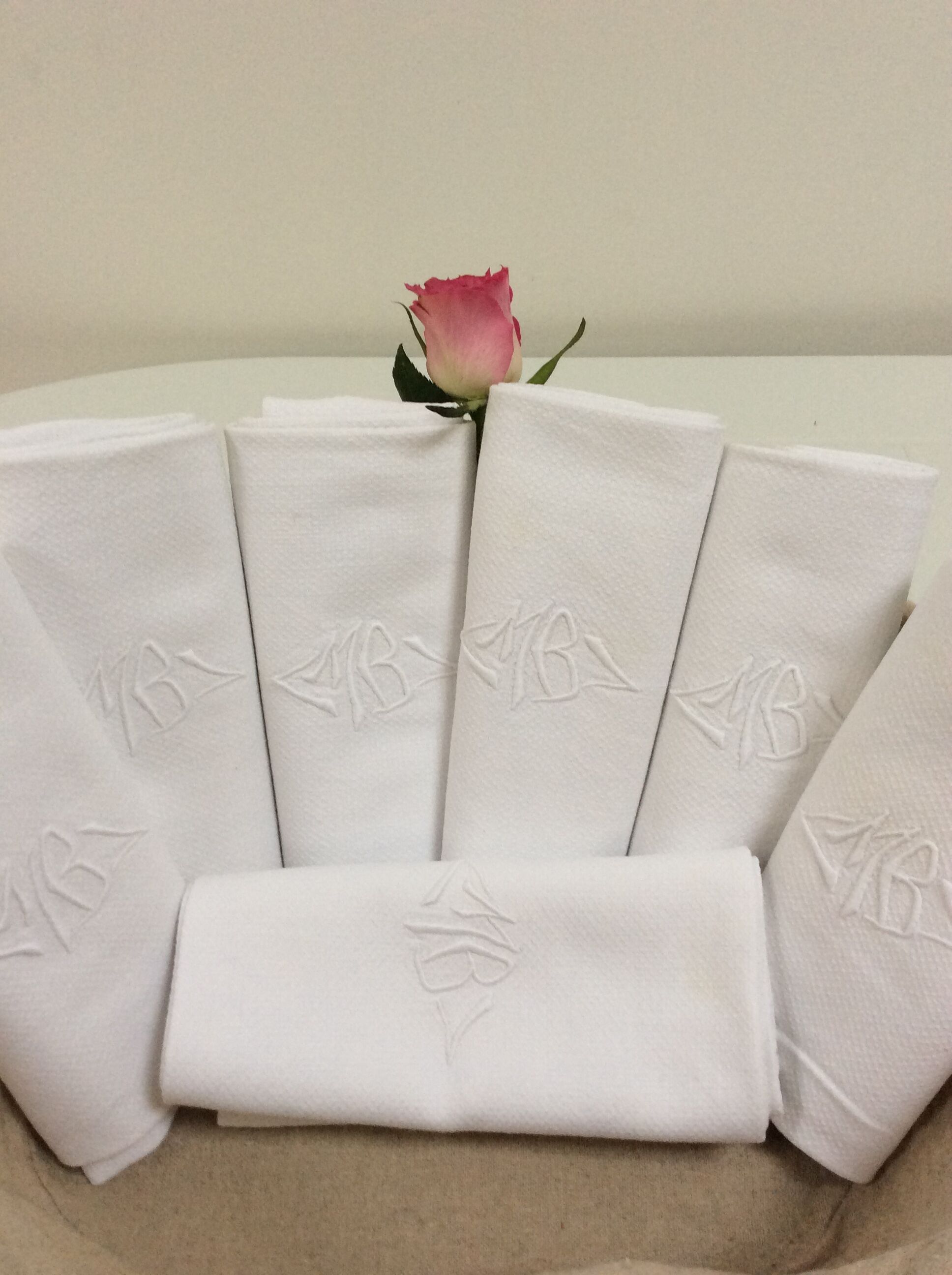 Lot of 7 monogrammed towels