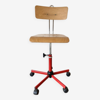 Office chair on casters, 80s workshop