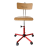 Office chair on casters, 80s workshop
