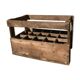 Wooden crate-bottle storage