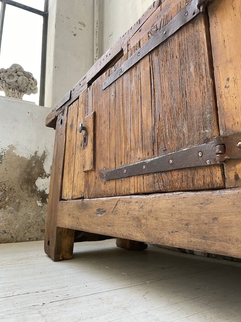 Established former brutalist console oak pine