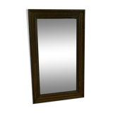 Antique french brass bistro mirror