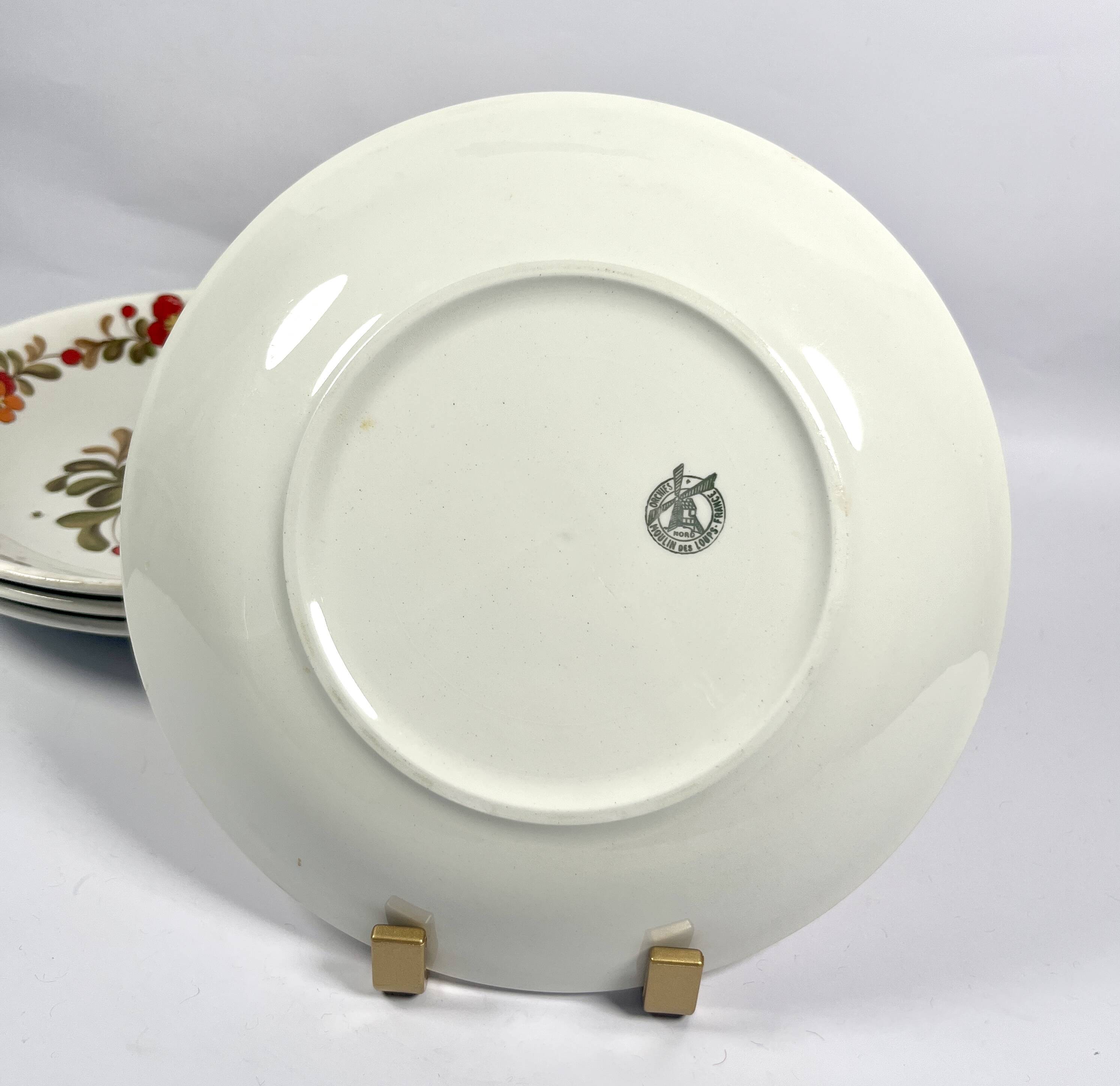 Deep earthenware plates - Moulin des loups - Orchie