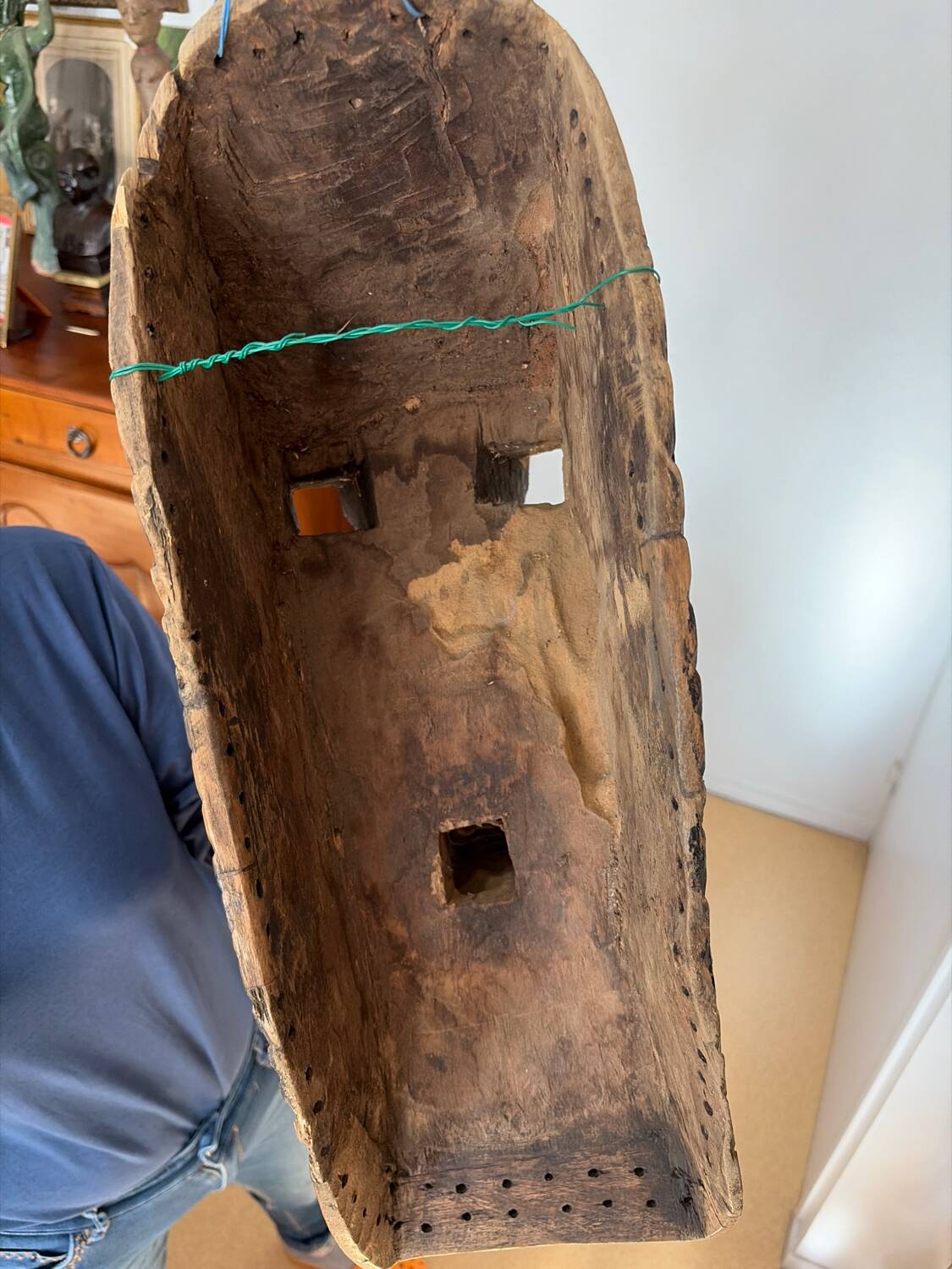 African decorative object wooden mask