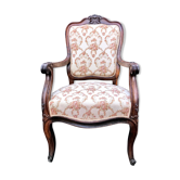 Shepherdess armchair in rosewood fleuron shell Napoleon III