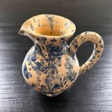 Small blue and beige mixed pitcher