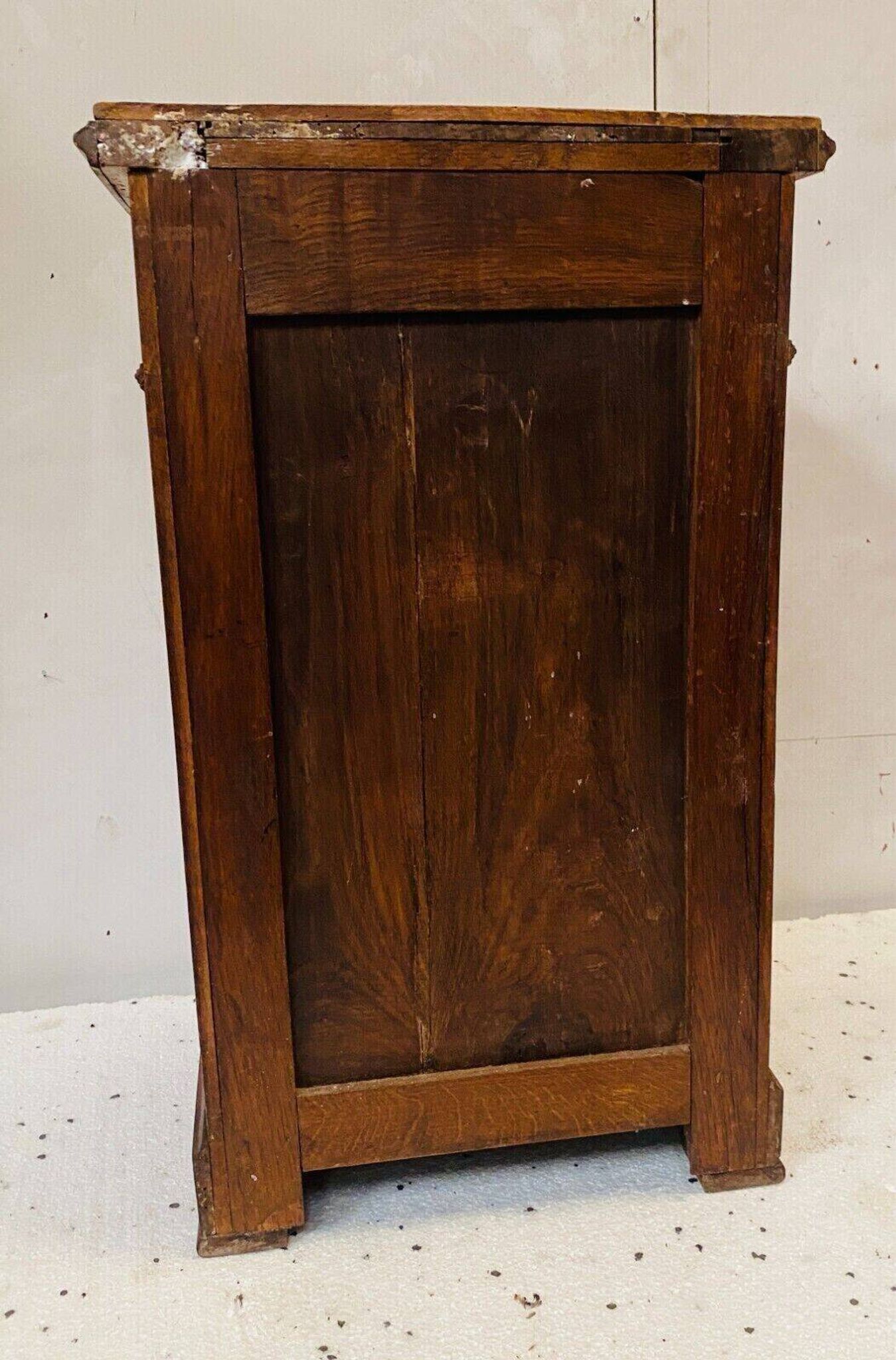 Louis Philippe bedside table in 19th century walnut