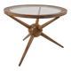 Tripod Table in Wood and Glass Attributed to Cesare Lacca, Italy, 1950s