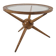 Tripod Table in Wood and Glass Attributed to Cesare Lacca, Italy, 1950s