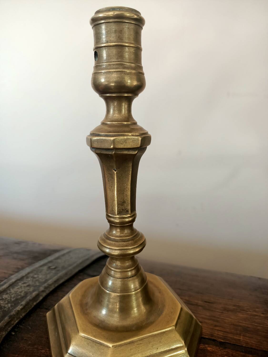 Antique bronze candlestick