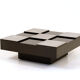 Table basse damiers 1970