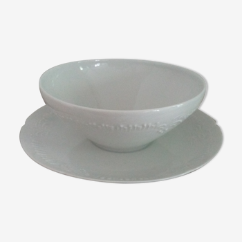 Saucière porcelaine blanche