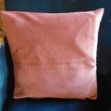 Rust-colored velvet cushion cover