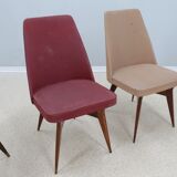 Melchiorre Bega mid century chairs 1950s, set of 4