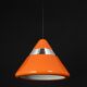 Large orange pendant light designed by Kazuo Motozawa, Staff, 1970s