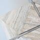 Diamond shaped coffee table in travertine and chrome Italy 1960
