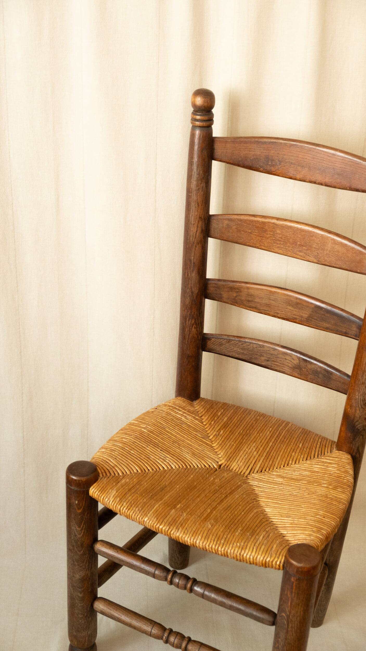 Brutalist straw chairs - Dlg Charles Dudouyt, early 20th century
