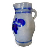 1L ceramic pitcher with blue pattern