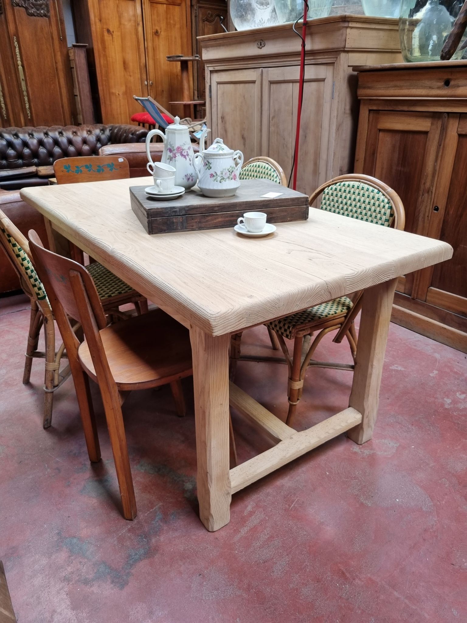 Oak farmhouse table