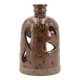 Signed stoneware lantern candle holder, 1960s