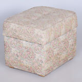 Art Deco Stool Made in Czechia, 1930s, Fully Restored, New Upholstery