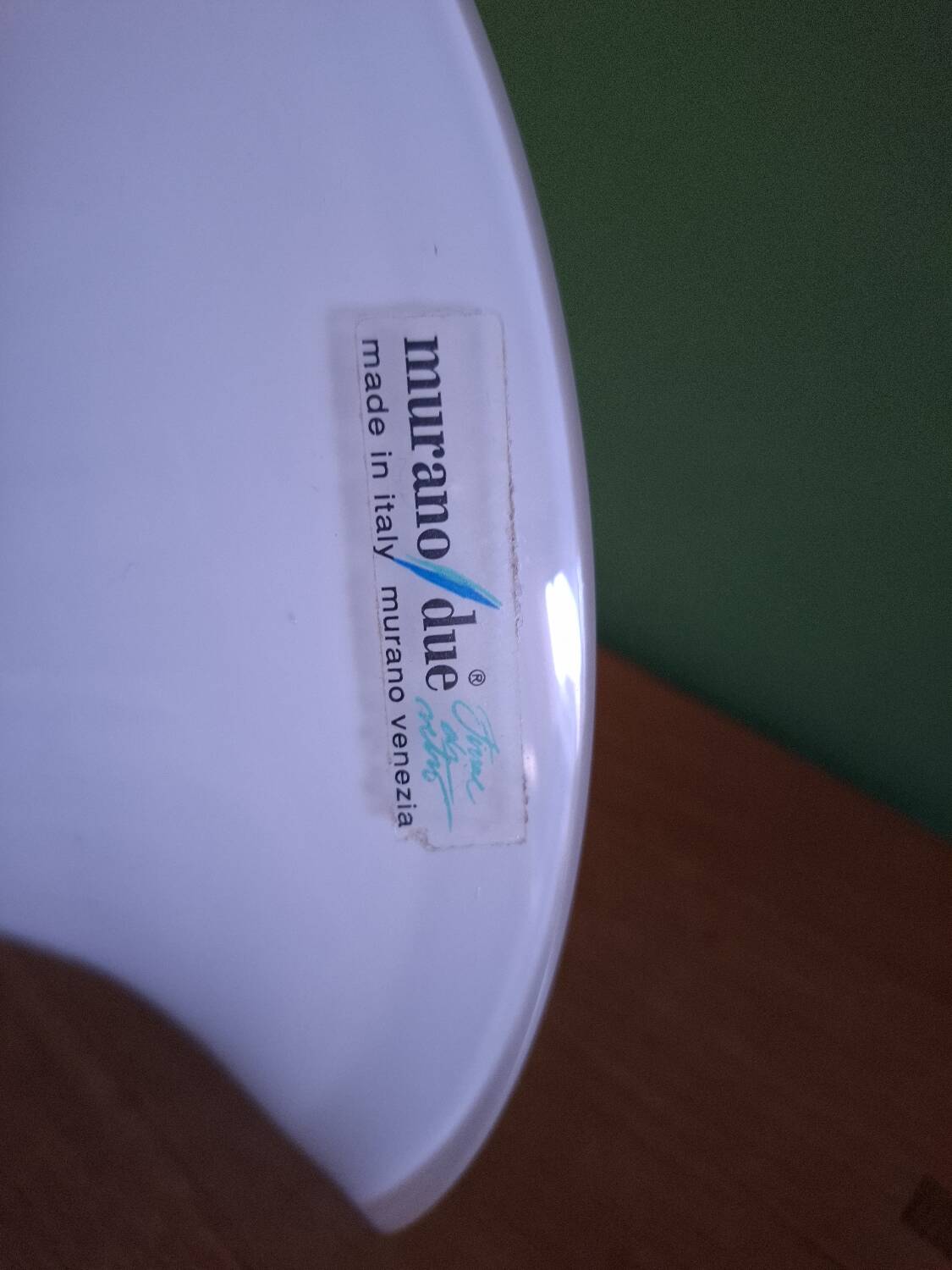 Lampe années 80'S en verre soufflé Murano