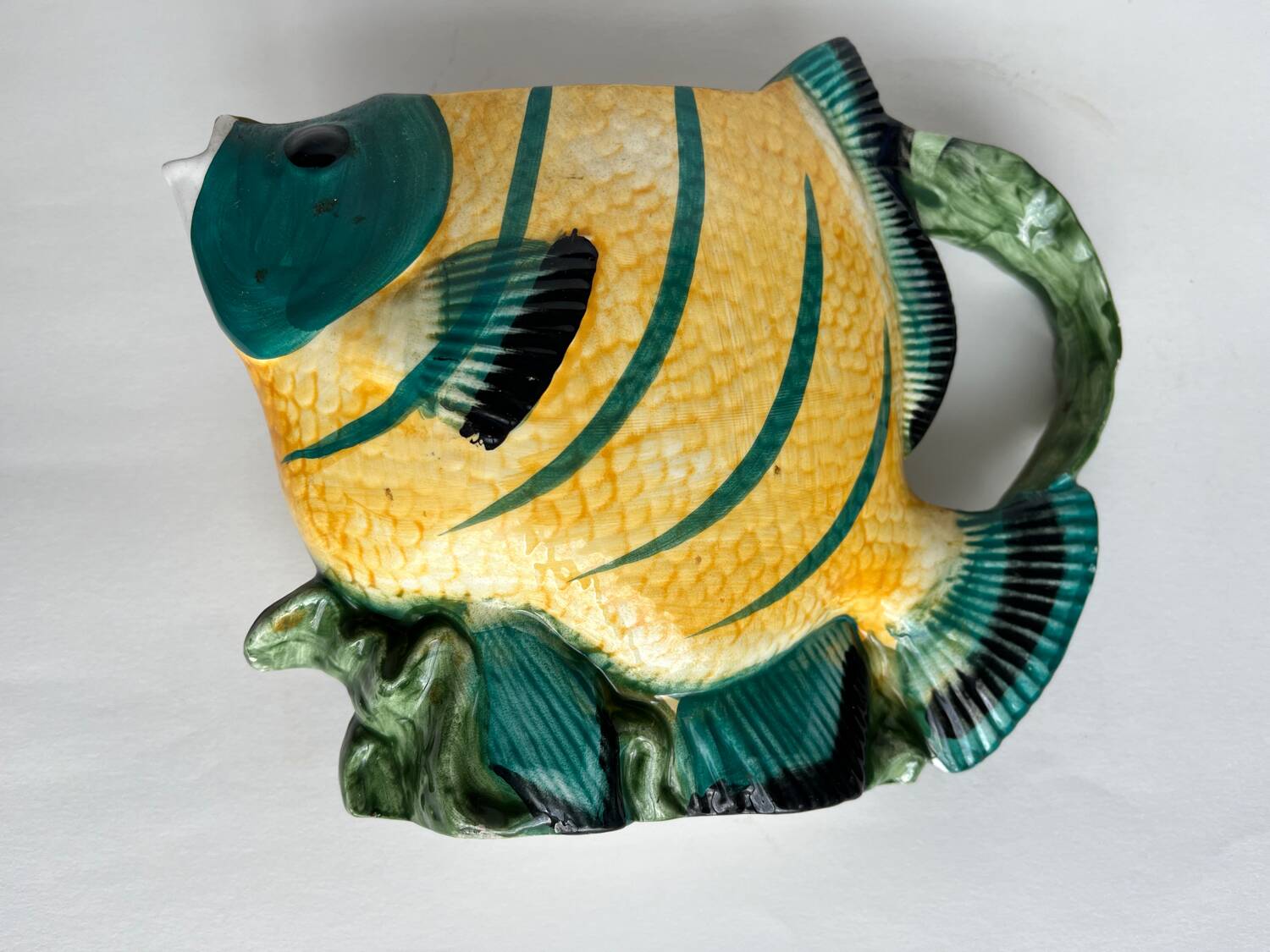 Vintage zoomorphic slip pitcher