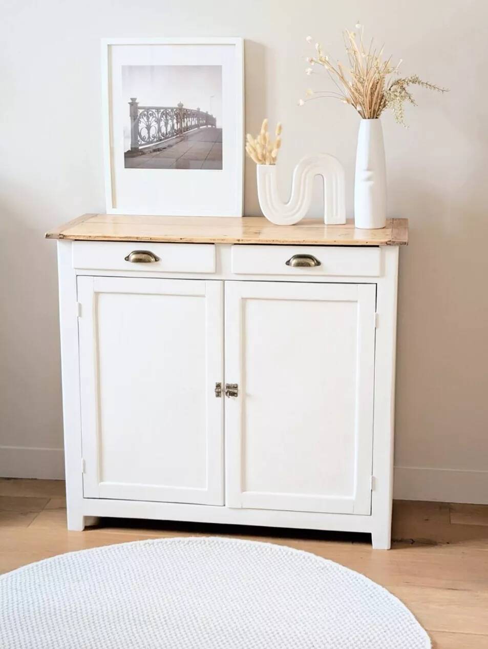 Buffet parisien vintage rénové