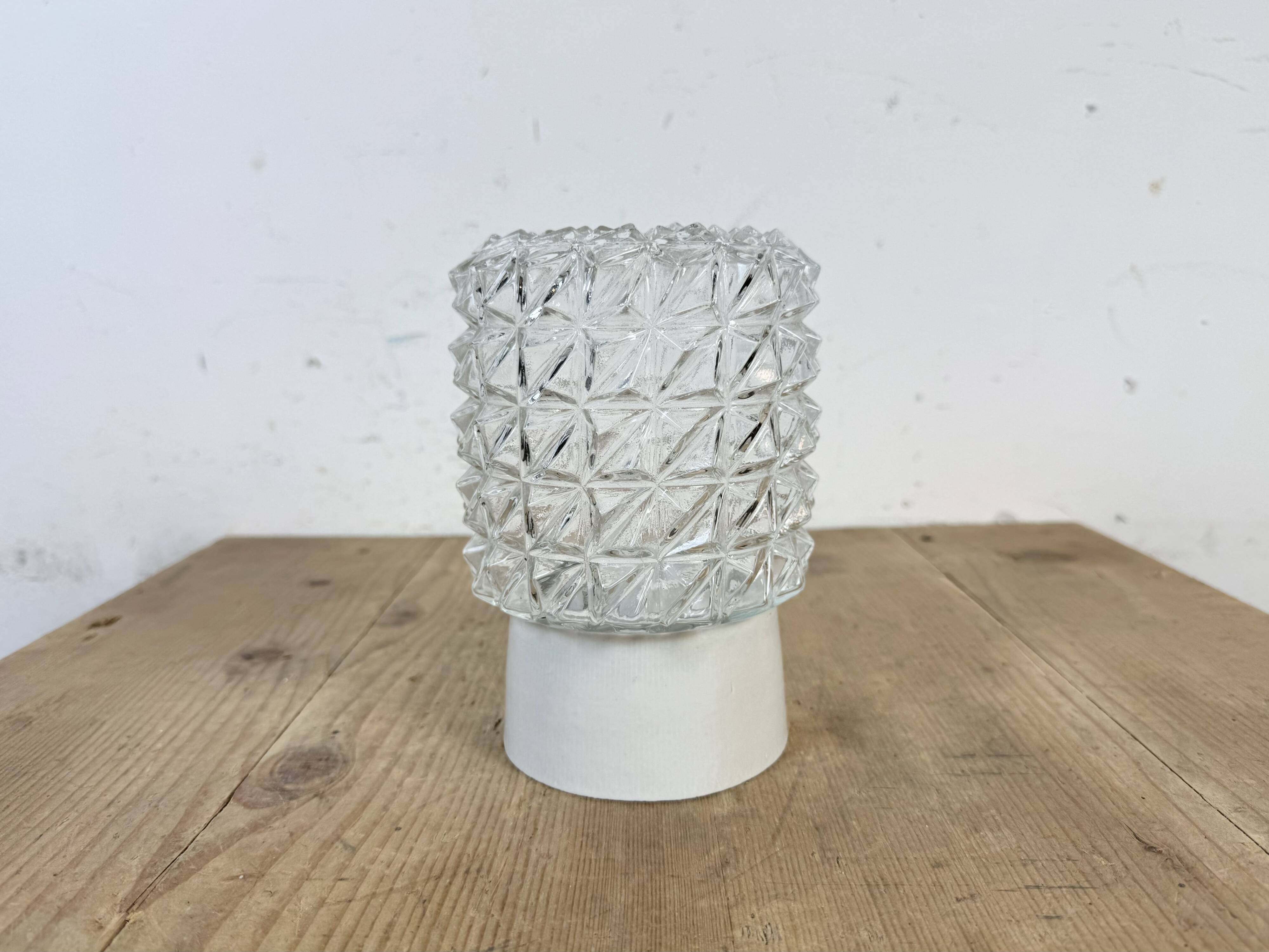 Vintage White Porcelain Ceiling Light, 1970s