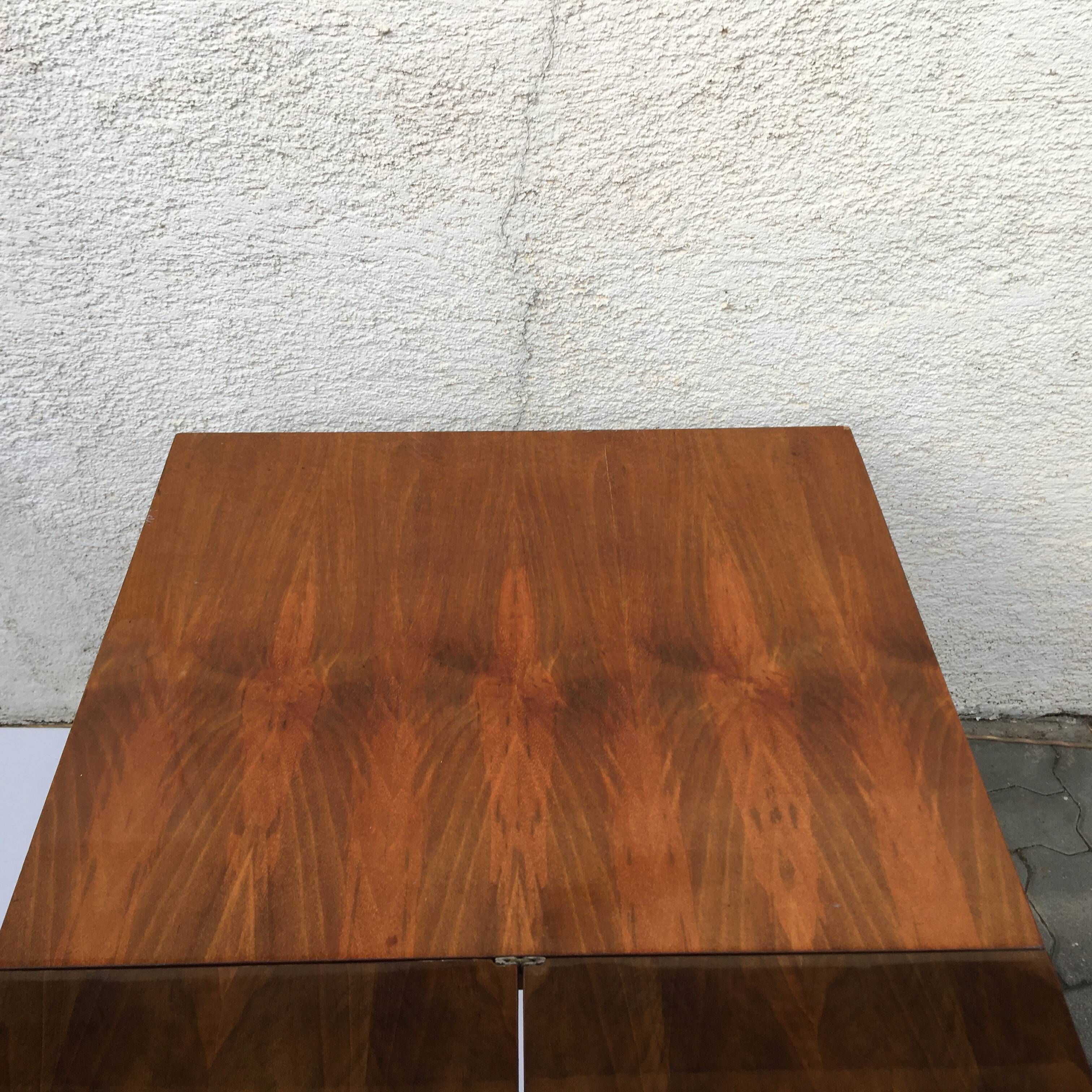 Vintage MIER Topolcany Extendable Dining Table Mid Century 60s Wood 120cm-160cm.