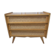 Vintage rattan dresser