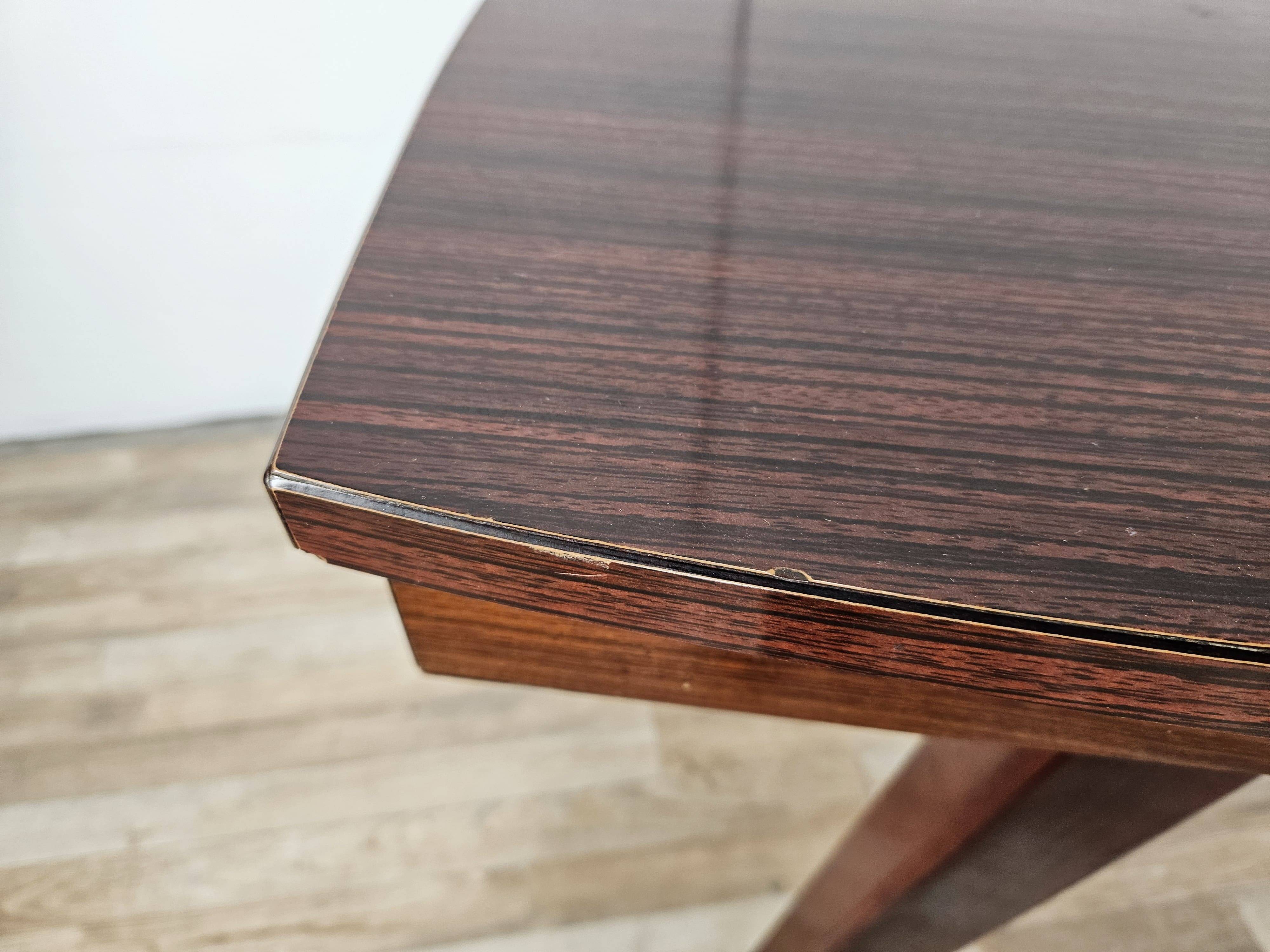Mid Century table in rosewood laminate