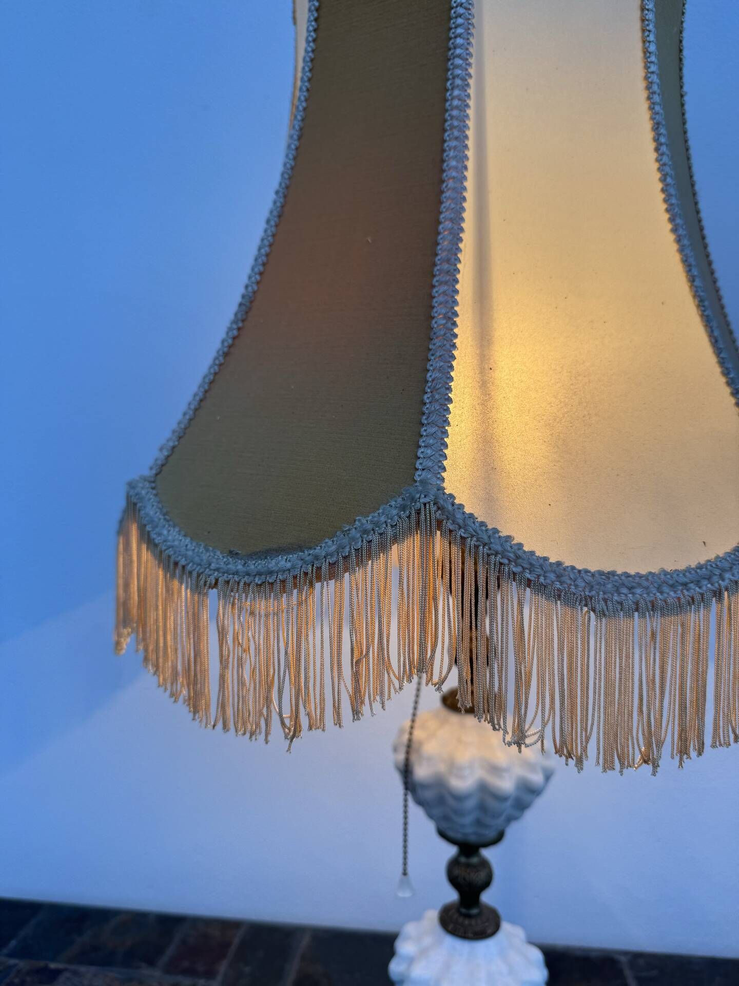 Ceramic and brass lamp from the 1960s.