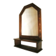 Art Deco wall-mounted tablet mirror from the 1930s.