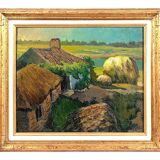 Louis Toffoli, 1952 oil on hardboard signed