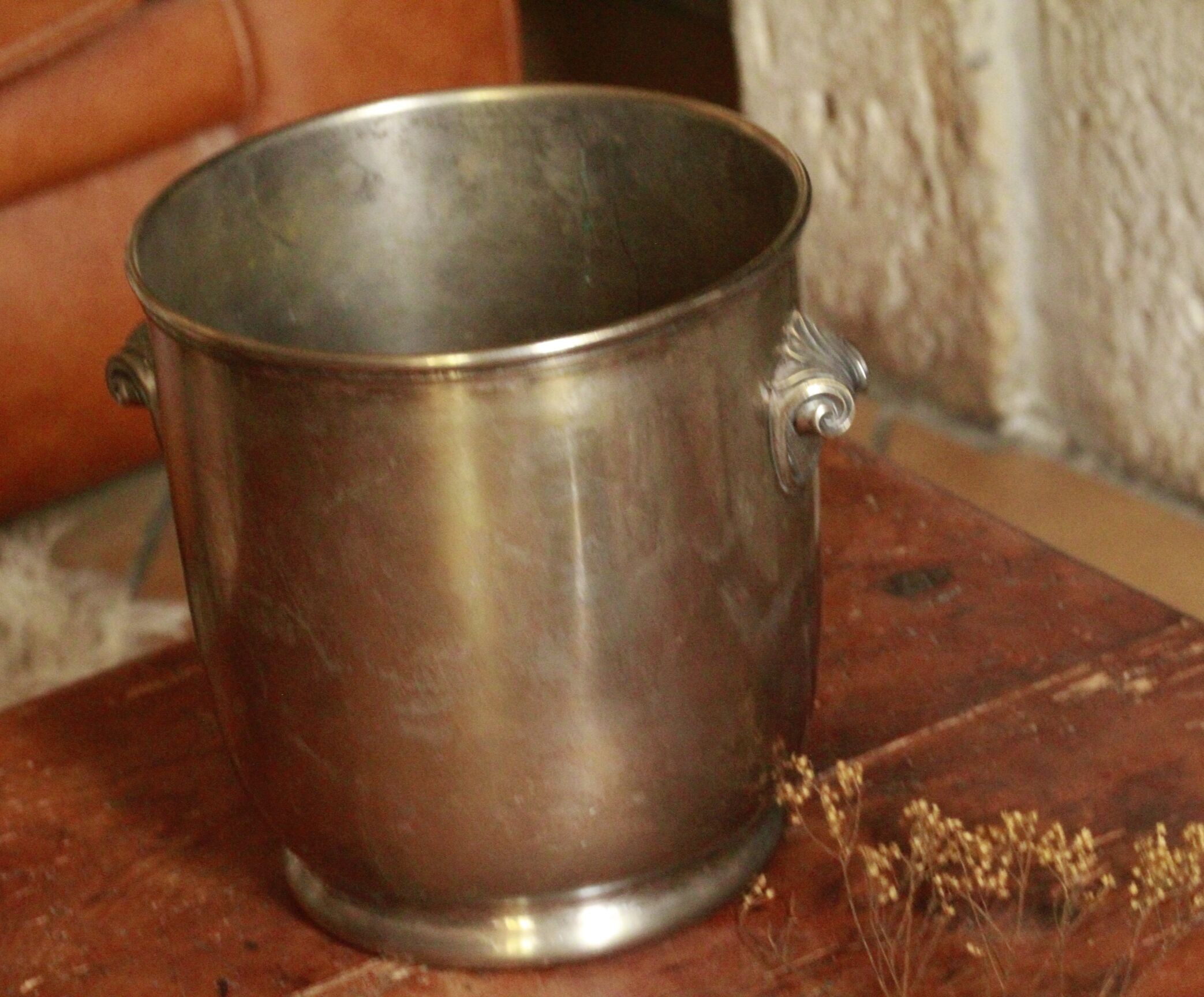 Vintage silver plated ice bucket